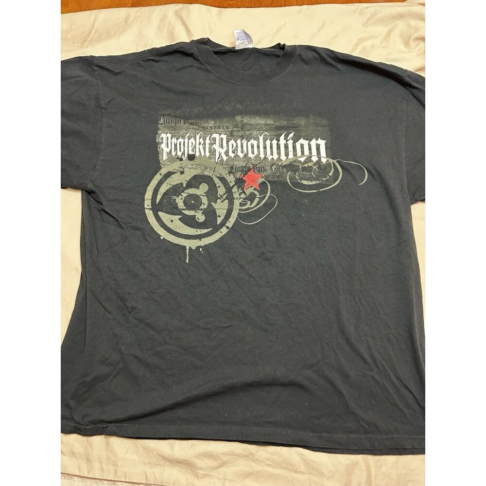 Vintage Y2K Projekt Revolution 2004 Linkin Park Korn Snoop Dog Band T Shirt 2XL
